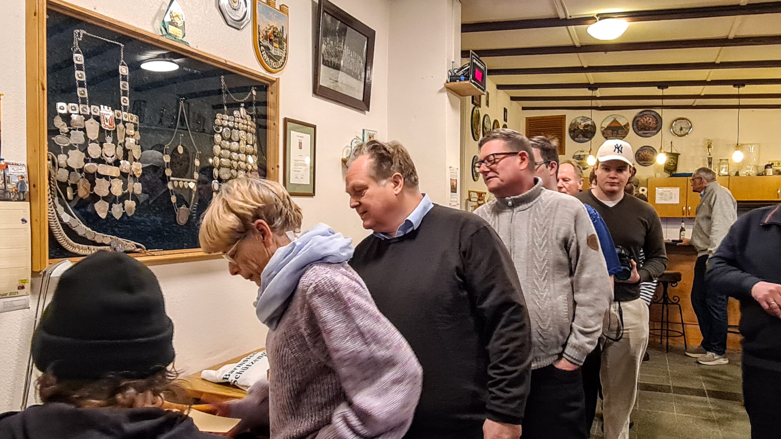 Registrierung der Teilnehmer bei der Barmstedter Schützengilde