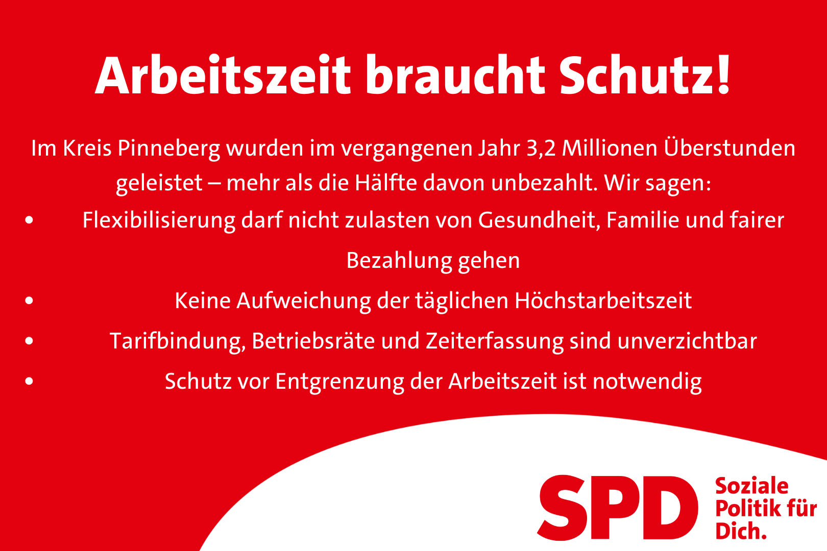 3,2 Millionen Überstunden im Kreis Pinneberg im vergangenen Jahr