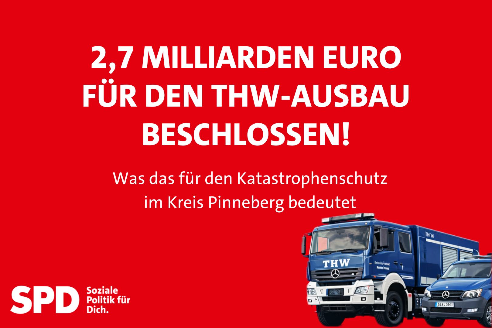 Alle reden vom Katastrophenschutz – die Bundestagsabgeordneten haben etwas getan!